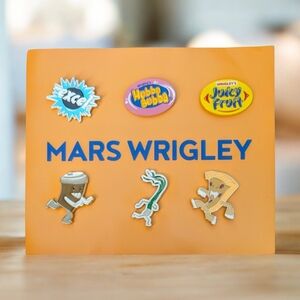 Mars Wrigley Gum Enamel Pin Set Hubba Bubba Juicy Fruit Excel